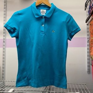 Lacoste Turquoise Polo, size 40, new and never worn,